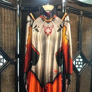 Overwatch mercy cosplay suit